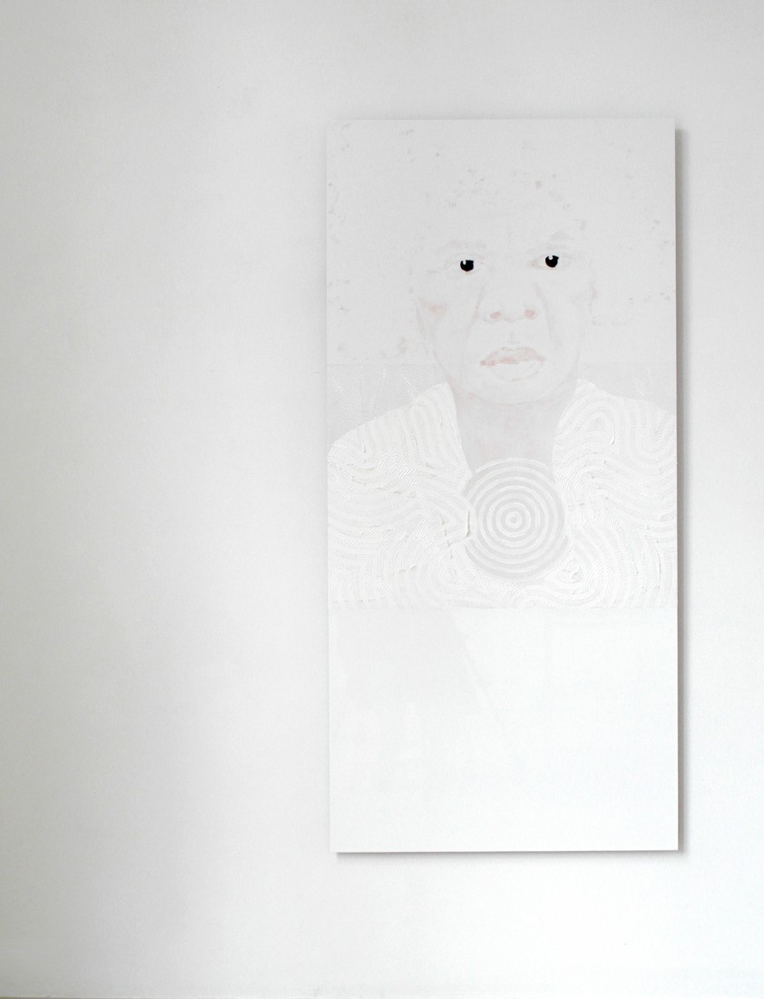 Bernadet ten Hove, Aboriginal Woman - present Earthkeeper, 2017, naar een foto van Rolf Winters/Renata Heinen, uit de reeks Present Presence XL., 1.54 x 0.74 x 0.02 m.
PHŒBUS•Rotterdam Bernadet ten Hove, Aboriginal Woman - present Earthkeeper, 2017, naar een foto van Rolf Winters/Renata Heinen, uit de reeks Present Presence XL., 1.54 x 0.74 x 0.02 m.
PHŒBUS•Rotterdam