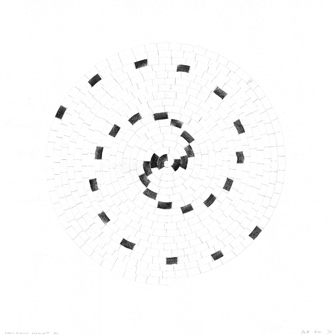 Paul de Kort, CONTINUUS CUMULO, 1992, serie van 25 tekeningen, grafiet / papier,
elk 0.50 x 0.50 m. - no. 20.
PHŒBUS•Rotterdam Paul de Kort, CONTINUUS CUMULO, 1992, serie van 25 tekeningen, grafiet / papier,
elk 0.50 x 0.50 m. - no. 20.
PHŒBUS•Rotterdam