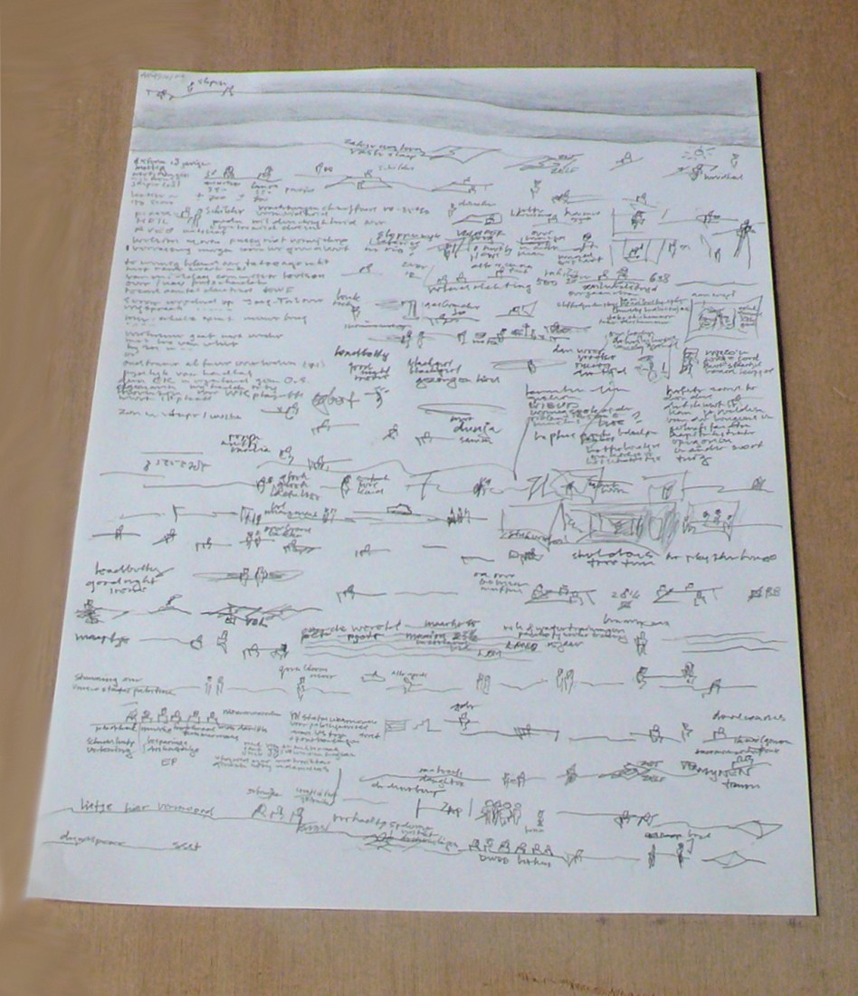Hans Stevens, Dag-A4tje, 2012, potlood op papier
PHŒBUS•Rotterdam