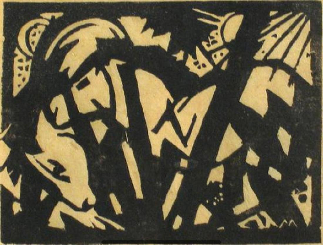Franz Marc, 'Wildpferdchen', houtsnede op handgeschept papier, 1912/1984, 6,2 x 8 cm, no. 26/30, met blinddruk van Otto Stangl, beheerder nalatenschap, oplage 30 + 2. Lankheit 830
PHŒBUS•Rotterdam