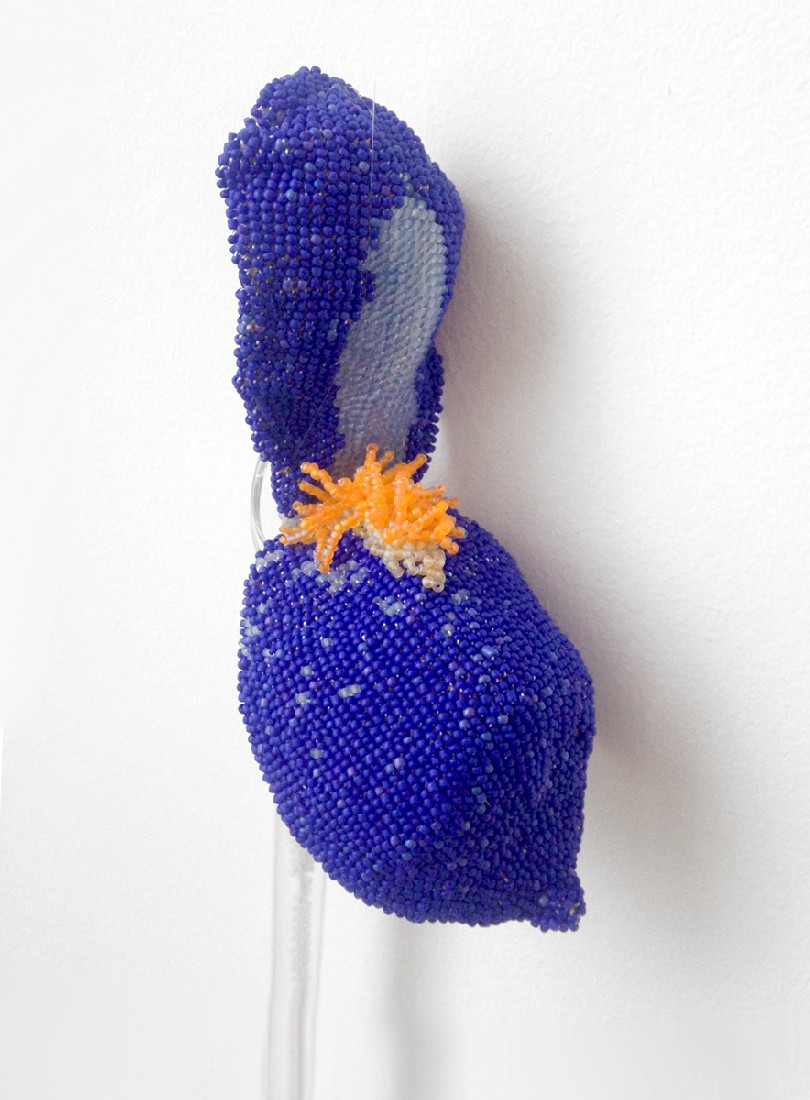 Regula Maria Müller: 'Iris III', glaskralen, textiel, glas
PHŒBUS•Rotterdam