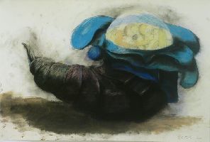 Pjotr Müller, 'Triffid', 2006, pastel en schoensmeer/papier, 0.68 x 0.97 m.
PHŒBUS•Rotterdam