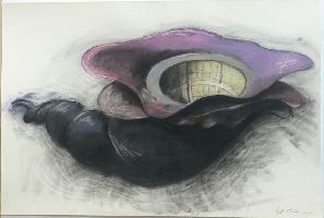 Pjotr Müller, 'Triffid', 2006, pastel en schoensmeer/papier, 0.68 x 0.97 m.
PHŒBUS•Rotterdam