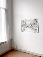 Jadranka Njegovan, ''BC [oersoep]'', 2020, inkt op gesso/papier, 0.70 x 1m.
PHŒBUS•Rotterdam