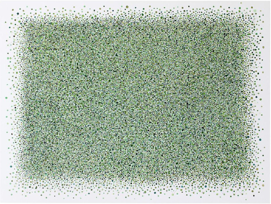Jadranka Njegovan, Lemna III-2021, aquarel en fineliner op papier, 44 x 58,5 cm. (in lijst ca. 54 x 68). NB zie ook de film over het maken van BC op deze website. Echter aan het druppelen/schilderen met waterverf is een lineaire tekening in fineliner voorafgegaan.
PHŒBUS•Rotterdam Jadranka Njegovan, Lemna III-2021, aquarel en fineliner op papier, 44 x 58,5 cm. (in lijst ca. 54 x 68). NB zie ook de film over het maken van BC op deze website. Echter aan het druppelen/schilderen met waterverf is een lineaire tekening in fineliner voorafgegaan.
PHŒBUS•Rotterdam