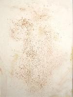 George le Roy, werk in pigment op papier, 180905APCI 228, in lijst (eiken/glas),

beeld 35 x 25 cm. [ in de tekst genoemd: mannenfiguur met masker in hand ]
PHŒBUS•Rotterdam