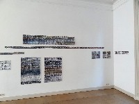 Eva-Maria Schön, expositie najaar 2013 - zwei und dazwischen met aquarellen op papier, waaronder 'Doppelstücke, die een motief herhalen en leporello's, i.e. in harmonikavorm opgevouwen boeken
PHŒBUS•Rotterdam