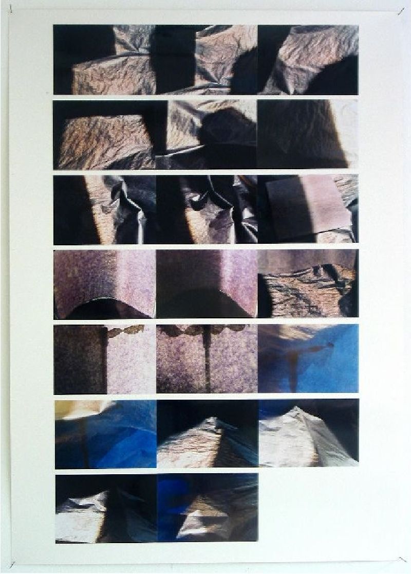 Eva-Maria Schön: expositie DURCH/SCHLAGEN, projectenkamer souterrain,

najaar 2004, fotocollage 0.70 x 0.50 m., met 20 foto's [# 6]
PHŒBUS•Rotterdam