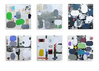Jan Smejkal, 2021, zes tweezijdige collages 0.68 x 0.68 m.
PHŒBUS•Rotterdam