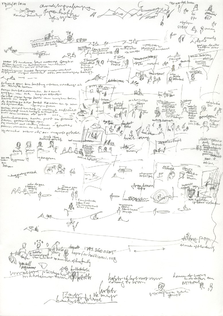 Hans Stevens, Dag-A4tje, 22-01-2010, potlood op papier
PHŒBUS•Rotterdam