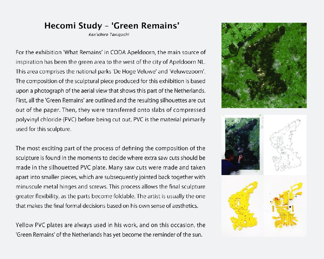 Ken'ichiro Taniguchi, Hecomi Study - 'Green Remains'
PHŒBUS•Rotterdam Ken'ichiro Taniguchi, Hecomi Study - 'Green Remains'
PHŒBUS•Rotterdam