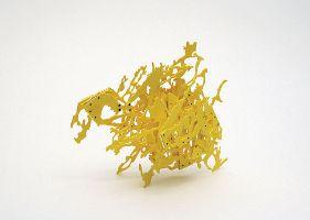 Ken'ichiro Taniguchi, expositie ''Hecomi# 16'', [floor kitchen PHŒBUS•Rotterdam], 2009,

28 elements in yellow plastic, hinges, folded-up 16 x 15 x 5 cm., open 30 x 60 cm.
PHŒBUS•Rotterdam