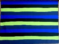 Markus Weggenmann, zonder titel, 10.03.97, gouache op aquarelpapier, 0.75 x 1.05 m.

[drie kleuren (nacht)blauw, lichtgevend groen].
PHŒBUS•Rotterdam